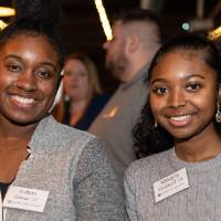 Ashten Duncan and Makayla McDonald smiling at camera